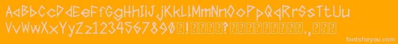 TapeTheFont Font – Pink Fonts on Orange Background