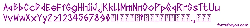 TapeTheFont Font – Purple Fonts on White Background