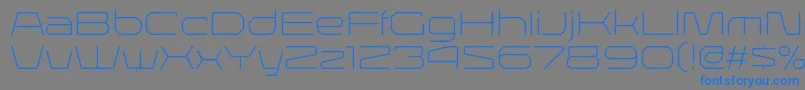 Więcej informacji o czcionce LineavecRegular Czcionka LineavecRegular – niebieskie czcionki na szarym tle
