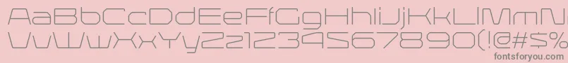 Police LineavecRegular – polices grises sur fond rose
