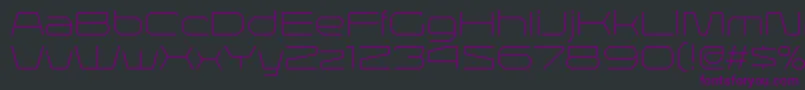LineavecRegular Font – Purple Fonts on Black Background