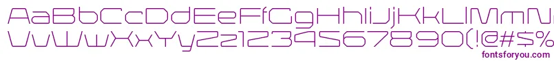 LineavecRegular Font – Purple Fonts on White Background