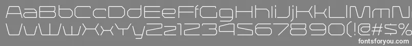 LineavecRegular Font – White Fonts on Gray Background