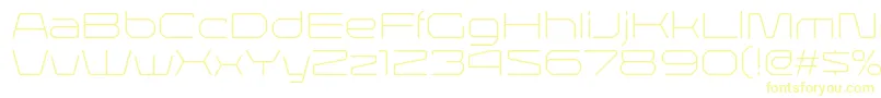 LineavecRegular-fontti – keltaiset fontit