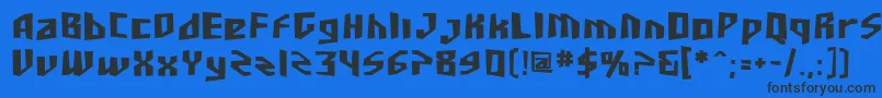 SfJunkCultureBold Font – Black Fonts on Blue Background