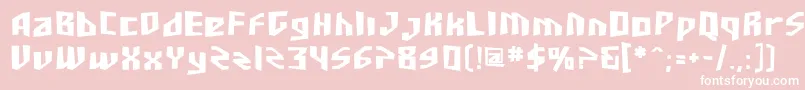 SfJunkCultureBold Font – White Fonts on Pink Background