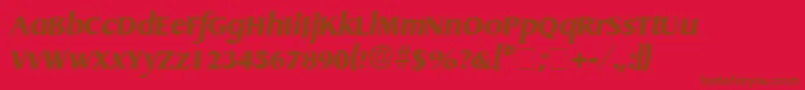 More about BaryonDisplaySsiItalic Font BaryonDisplaySsiItalic Font – Brown Fonts on Red Background