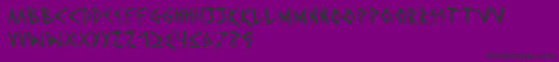 Imd Font – Black Fonts on Purple Background