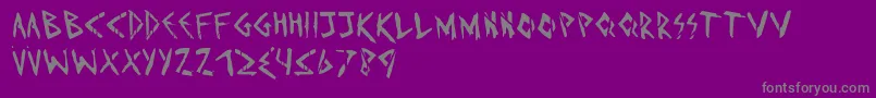 Imd Font – Gray Fonts on Purple Background
