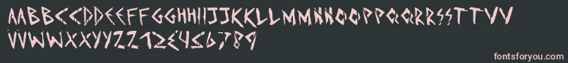 Imd Font – Pink Fonts on Black Background