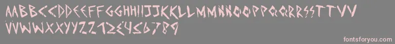 Imd Font – Pink Fonts on Gray Background