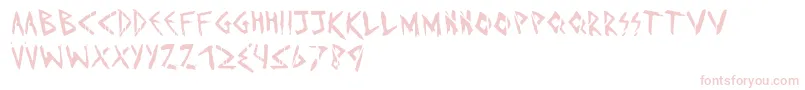 Imd Font – Pink Fonts on White Background