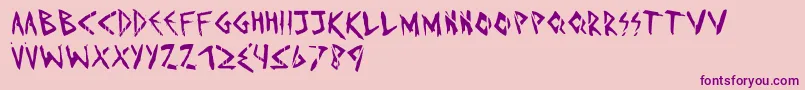 Imd Font – Purple Fonts on Pink Background