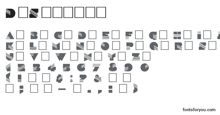 Schriftart DgSinaloa – Alphabet, Zahlen, spezielle Symbole