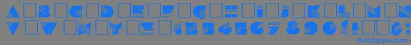 DgSinaloa Font – Blue Fonts on Gray Background