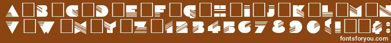 DgSinaloa-fontti – valkoiset fontit ruskealla taustalla