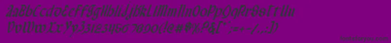 Valeriusci Font – Black Fonts on Purple Background