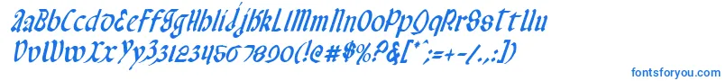 Valeriusci Font – Blue Fonts on White Background