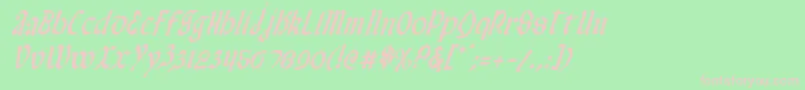 Valeriusci Font – Pink Fonts on Green Background