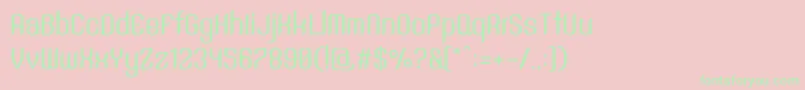 SntAnouvongMediumRegular Font – Green Fonts on Pink Background