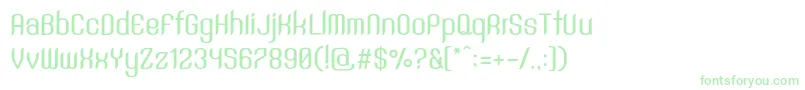 SntAnouvongMediumRegular Font – Green Fonts on White Background