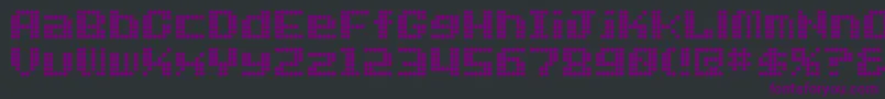 Шрифт Dotfont – фиолетовые шрифты на чёрном фоне