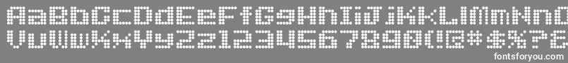 フォントDotfont – 灰色の背景に白い文字