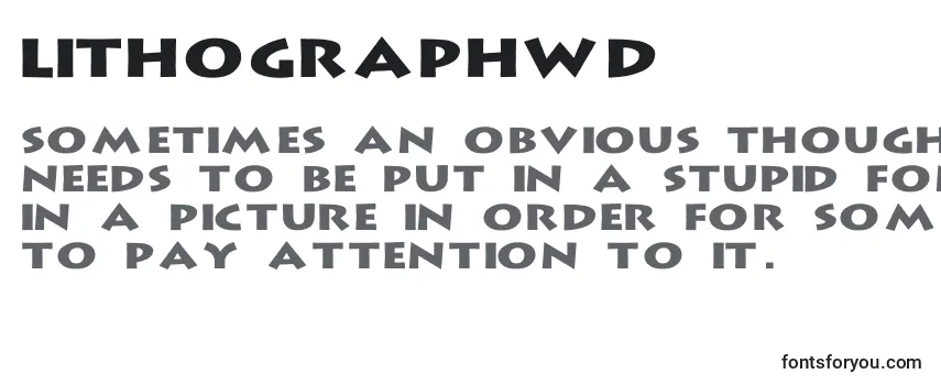 LithographWd Font