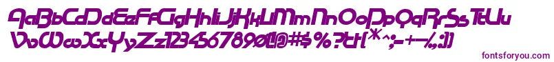 RacetracsskBolditalic Font – Purple Fonts on White Background