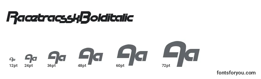 RacetracsskBolditalic Font Sizes