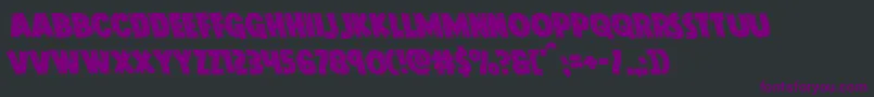 Doktermonstroleft Font – Purple Fonts on Black Background