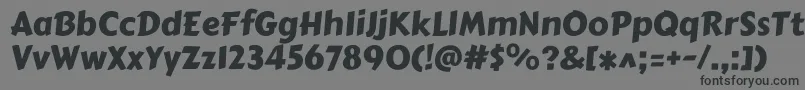 Шрифт Carterone – чёрные шрифты на сером фоне