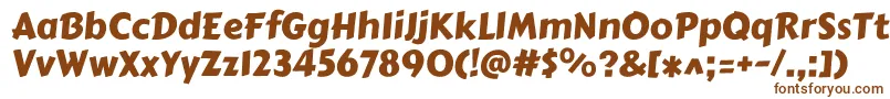Шрифт Carterone – коричневые шрифты на белом фоне