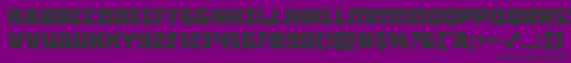 Intergalacticexpand Font – Black Fonts on Purple Background