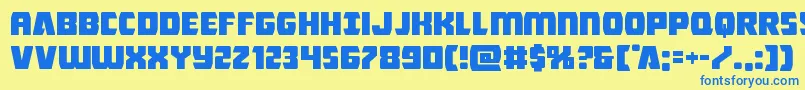 En savoir plus sur la police Intergalacticexpand Police Intergalacticexpand – polices bleues sur fond jaune