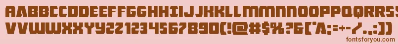 Шрифт Intergalacticexpand – коричневые шрифты на розовом фоне