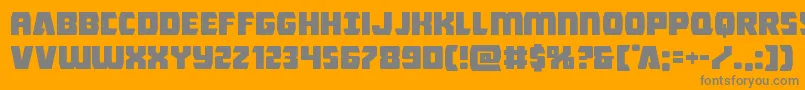 Intergalacticexpandフォントについての詳細 フォントIntergalacticexpand – オレンジの背景に灰色の文字