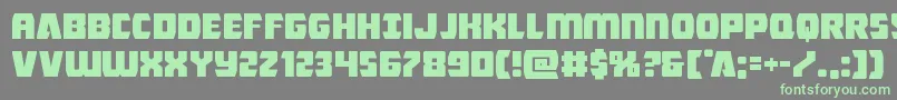 Intergalacticexpand Font – Green Fonts on Gray Background