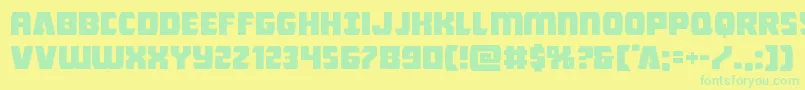Więcej informacji o czcionce Intergalacticexpand Czcionka Intergalacticexpand – zielone czcionki na żółtym tle