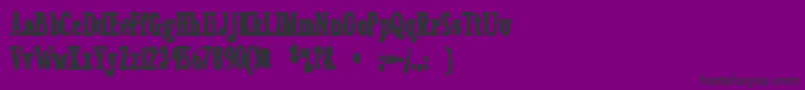 フォントSexsmithink – 紫の背景に黒い文字