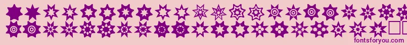 Starthings2 Font – Purple Fonts on Pink Background