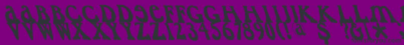 Caslondadaesqueleft Font – Black Fonts on Purple Background