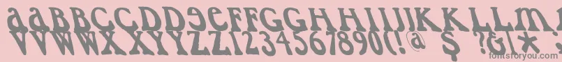Caslondadaesqueleft-Schriftart – Graue Schriften auf rosa Hintergrund