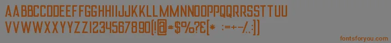 Alterregular Font – Brown Fonts on Gray Background
