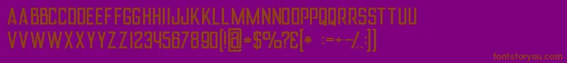Alterregular Font – Brown Fonts on Purple Background