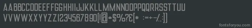 Alterregular Font – Gray Fonts on Black Background