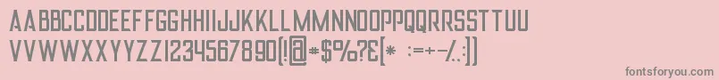 Saiba mais sobre a fonte Alterregular Fonte Alterregular – fontes cinzas em um fundo rosa