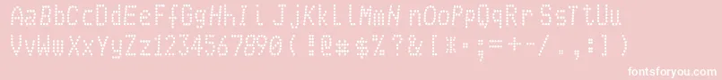 JNakl Font – White Fonts on Pink Background