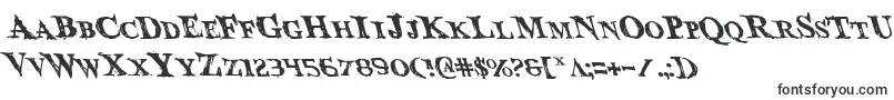 BloodCrowLeftalic-Schriftart – Verschwommene Schriften