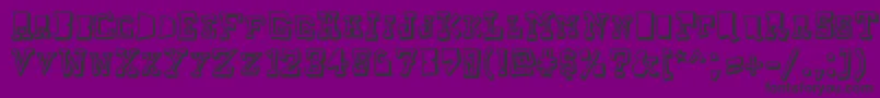Шрифт Taketwo – чёрные шрифты на фиолетовом фоне